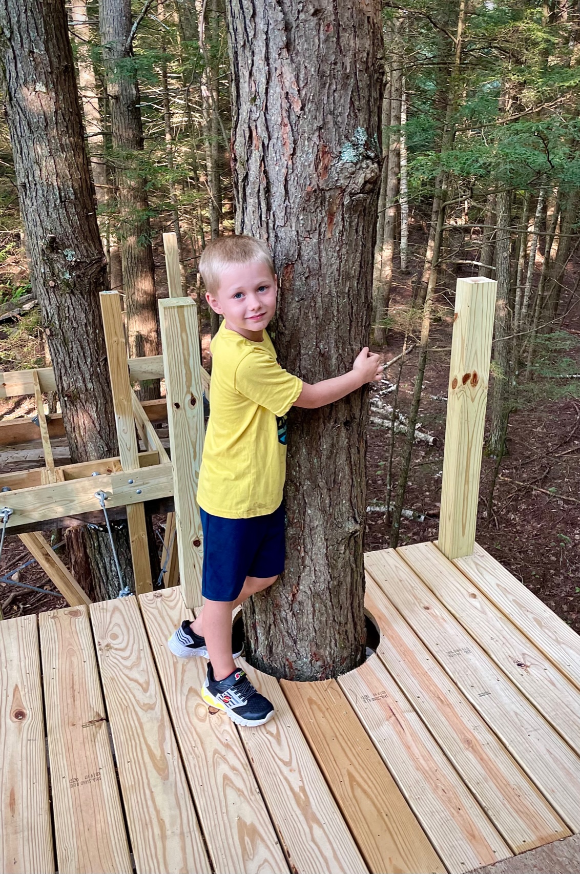 Karyssa Pryce's son in his tree house